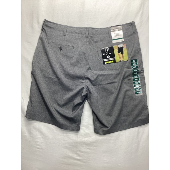 PGA Tour Other - PGA TOUR Mens Active Waistband Golf Shorts Grey Stretch Accessory Pocket Size 40